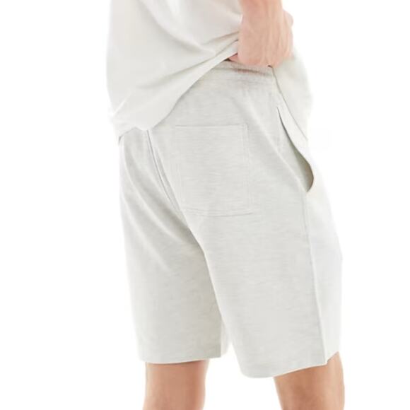 NWT ASOS NORDSTROM Men's Cream Elastic Waist Slim Pique Shorts Size M - Picture 4 of 4